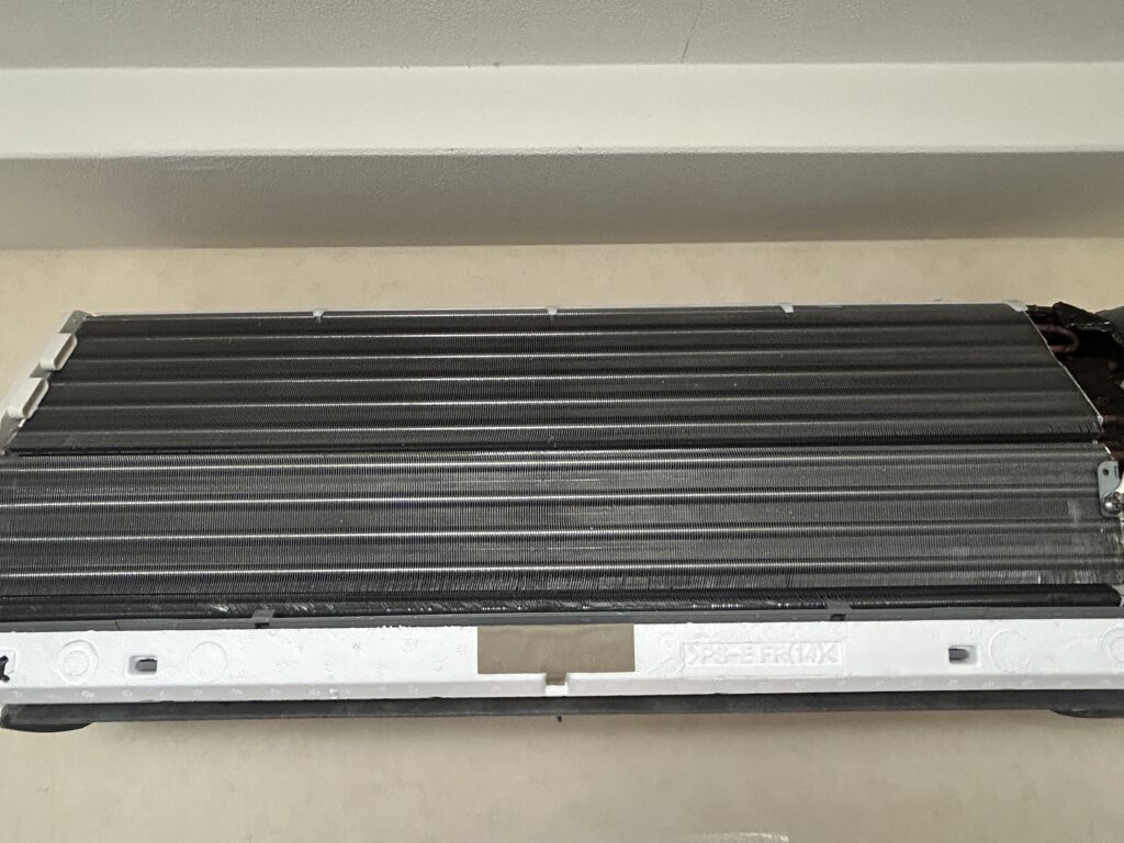 洗浄後の熱交換器