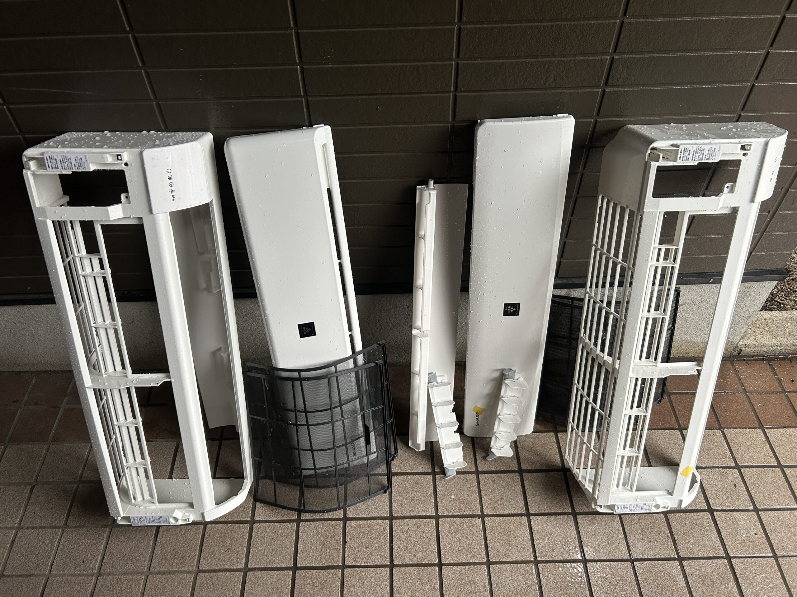 福岡市早良区での作業、SHARP通常タイプ2台