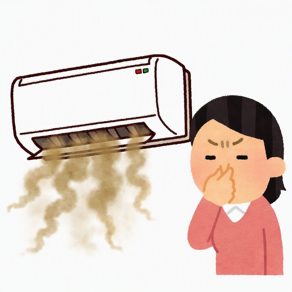 エアコンからクサイ風が出ている画像
